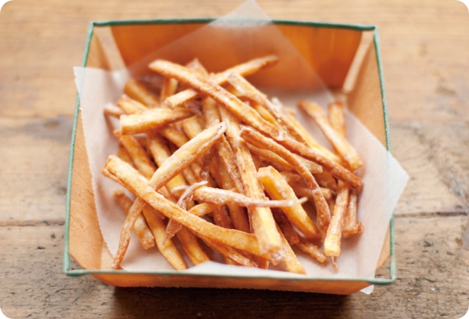 砂糖の白い衣をまとわせて いもかりんとう